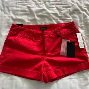 Dear John | Roll cuff shorts | size 30 | Red